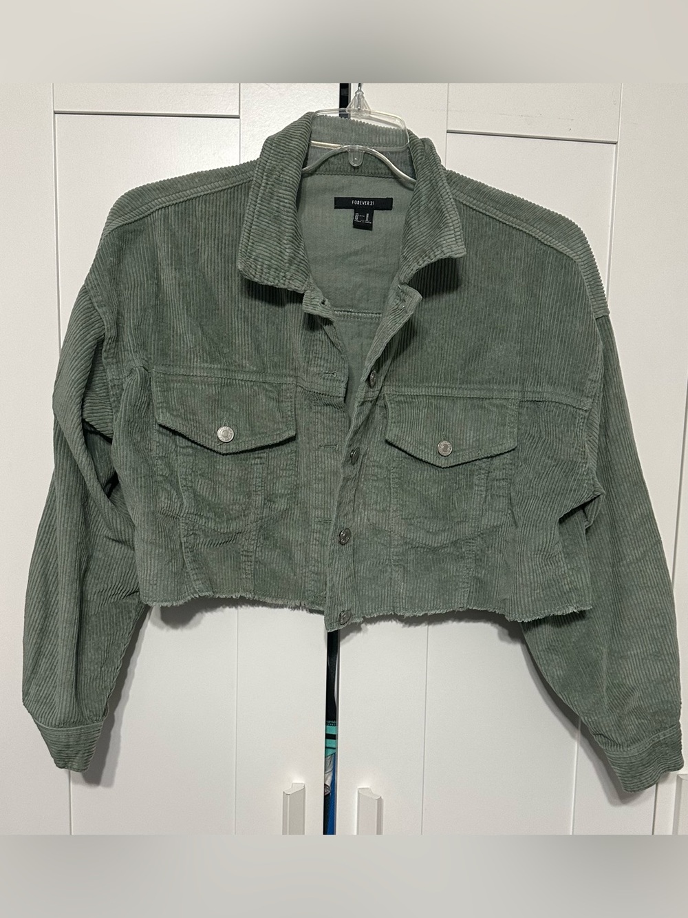 Forever 21 Cropped Corduroy Jacket